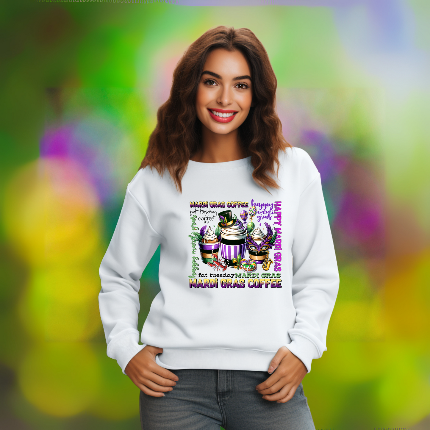 MARDI GRAS SWEATSHIRT