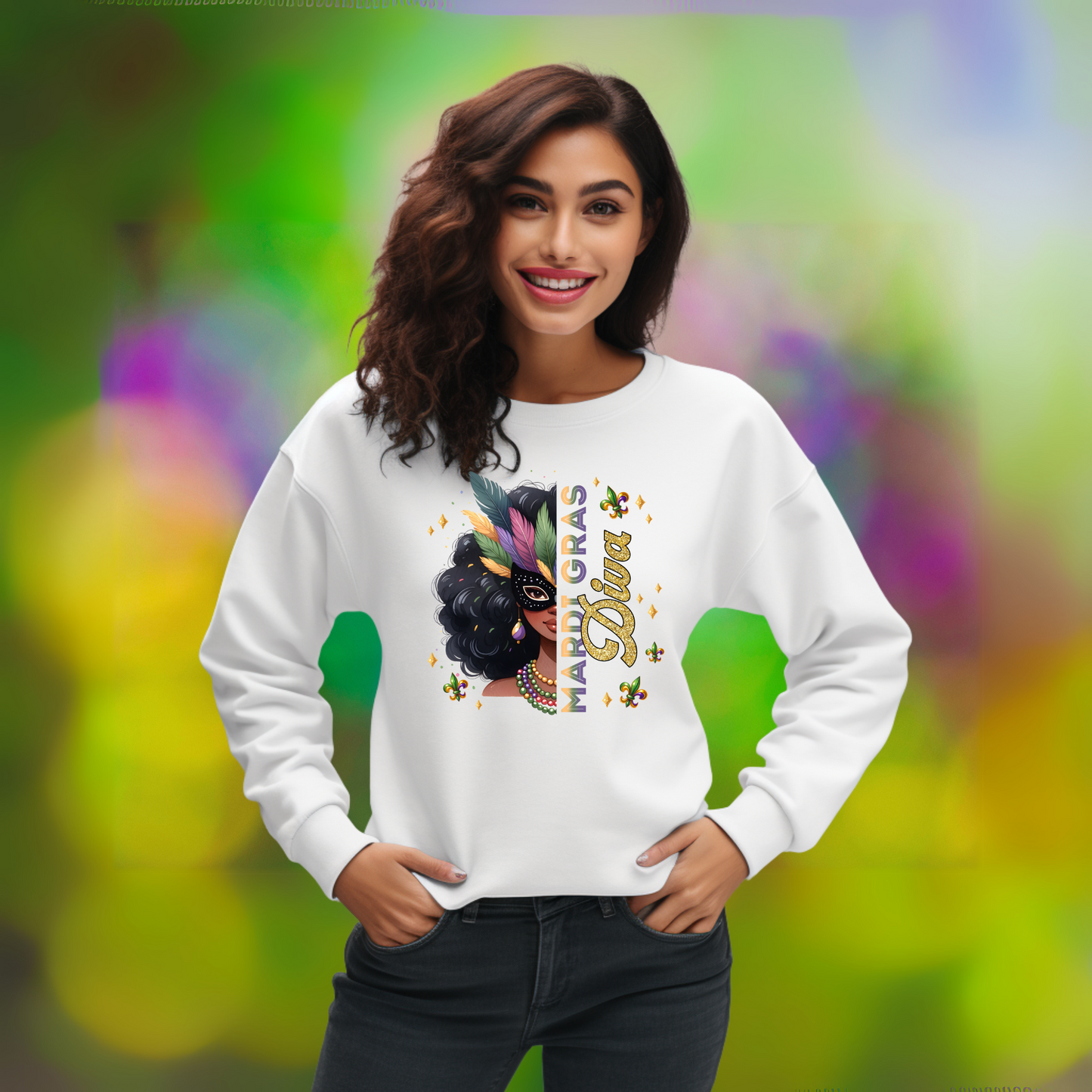 MARDI GRAS SWEATSHIRT 2