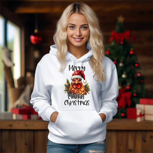 MERRY CLUCKIN CHRISTMAS HOODIE