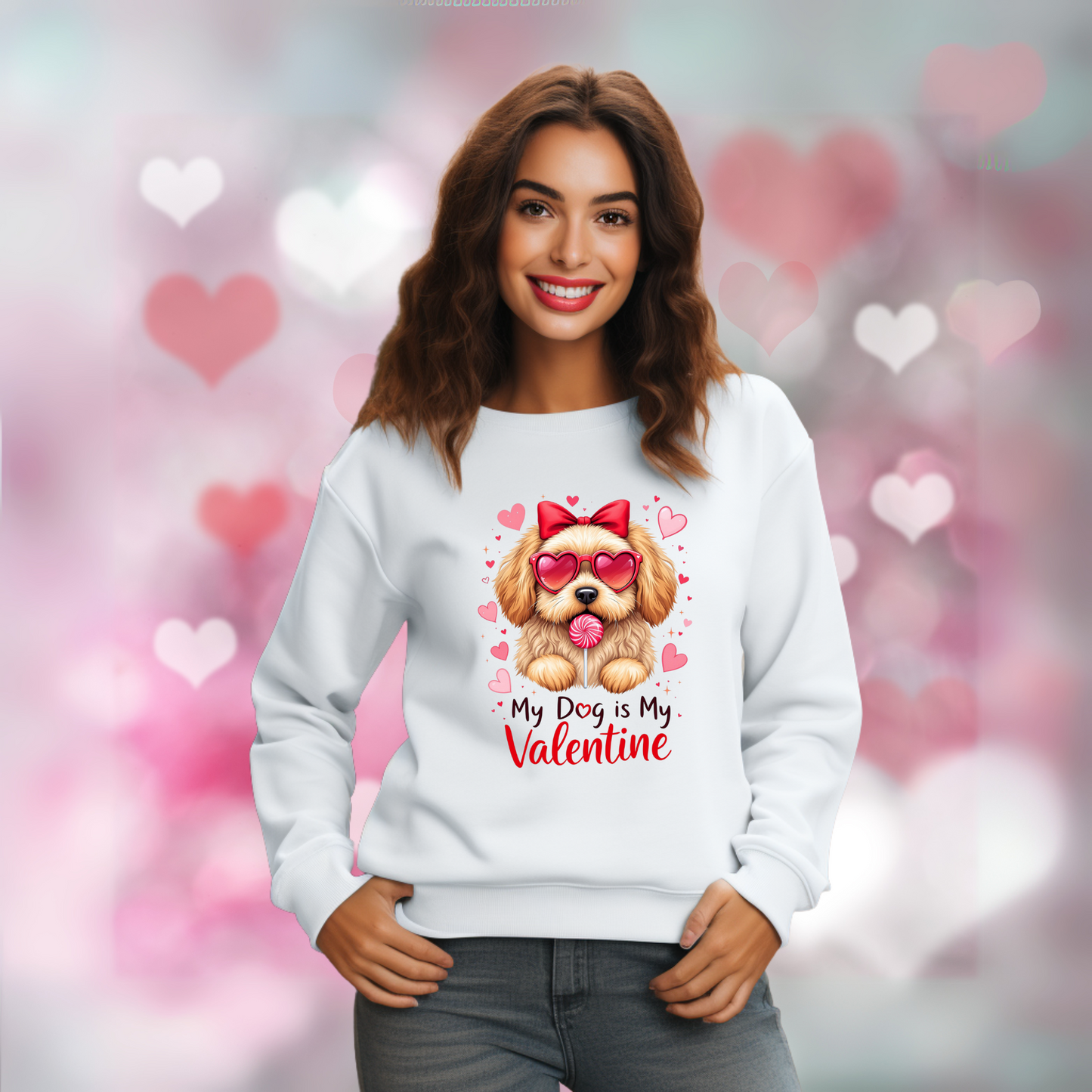 VALENTINES DOG MOM SWEATSHIRT