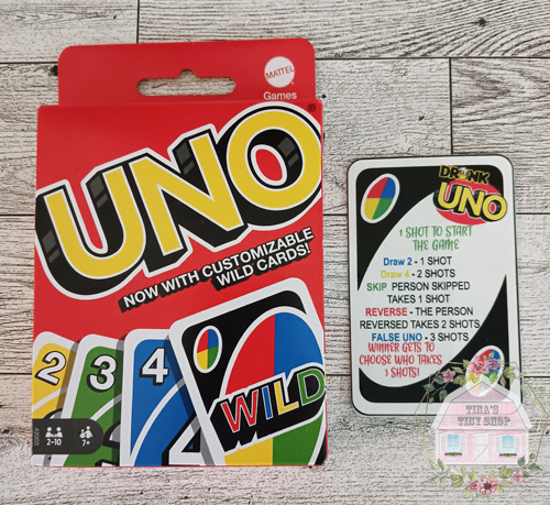 UNO GAME & SHOT GLASS SET